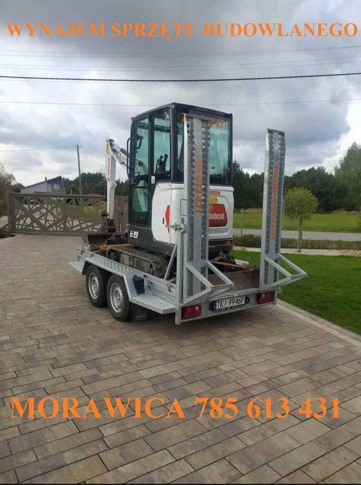 Wynajem Wypożyczalnia Mini Koparka Minikoparka Ładowarka Zagęszczarka