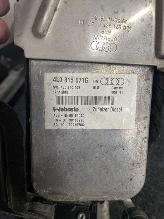 Автономка Audi Q7 Touareg webasto отопитель