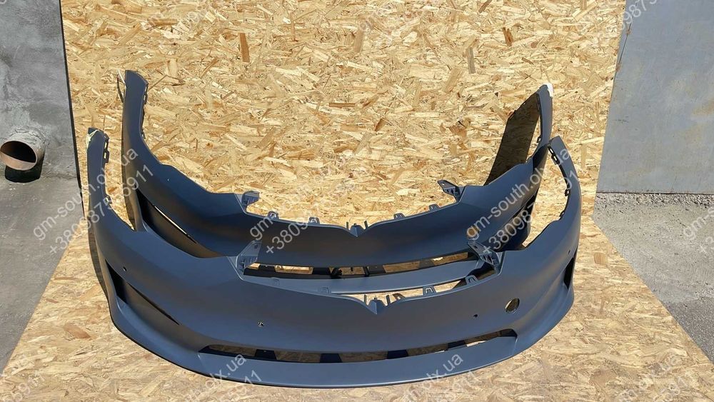 Tesla Model S X Plaid Бампер Передний Под Без Парктроников 2021 2022 2023 2024 НАЛИЧИЕ