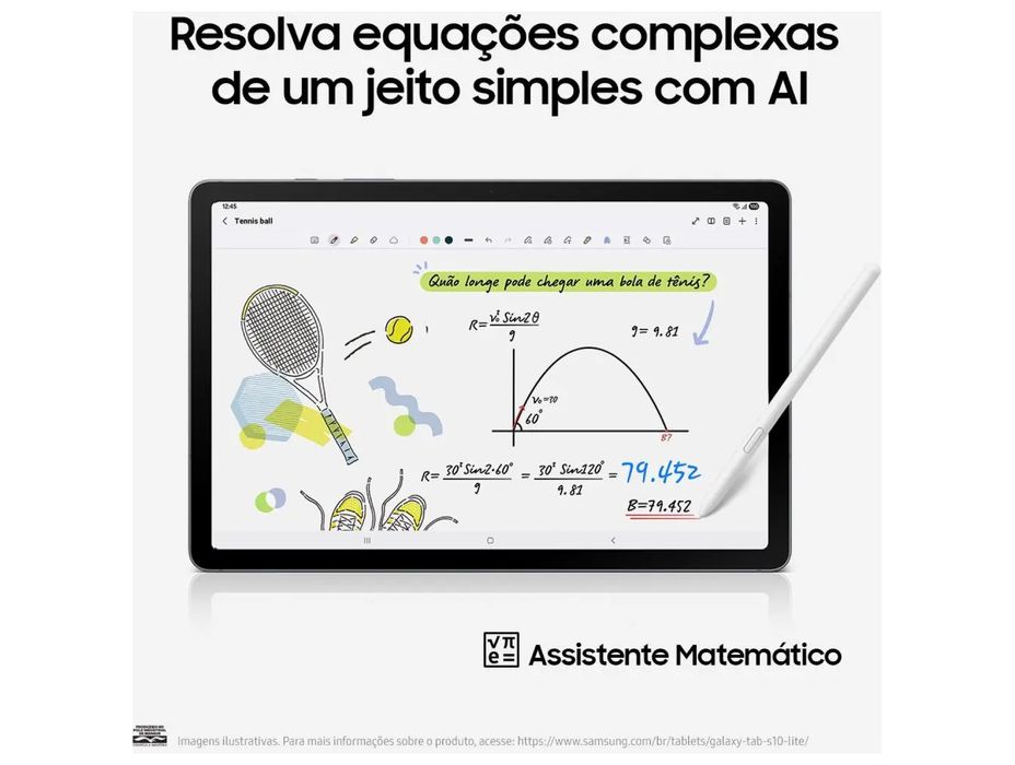 Samsung Tab S10 Lite, fatura, garantia, pen, capa, acessorios,4 ciclos