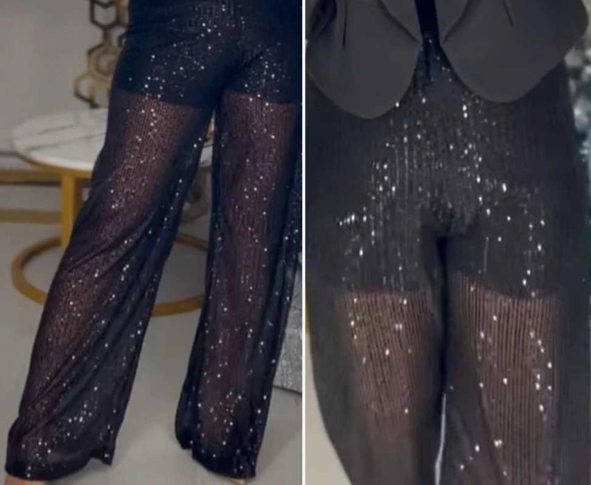 Piękne spodnie cekinowe