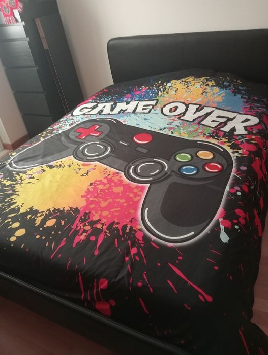 Capa de edredão gamer