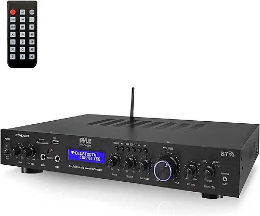 Wzmacniacz audio HIFI system stereo mocny kino domowe PYLE 200W PDA7BU