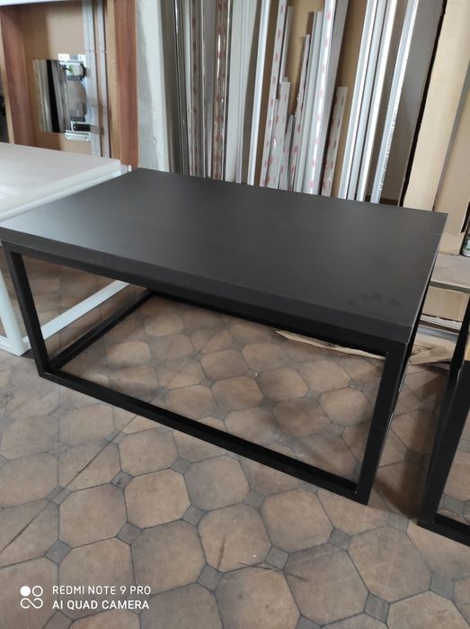 Stolik kawowy, konsola, drewno, stal, metal styl industrialny.