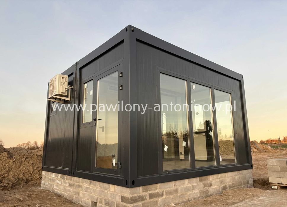 NOWY Pawilon Handlowy Kontener Biurowy Gastronomiczny Kosmetyczny 35m2