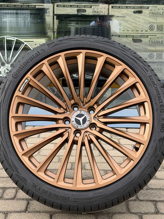 Nowe koła Mercedes 19 cali klasa E 214 S 222 złote brązowe