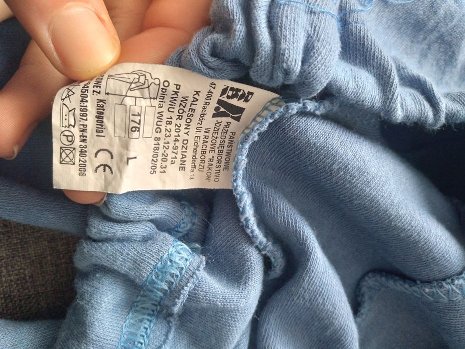 Kalesony niebieskie męskie