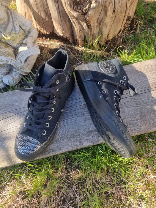 Converse all star wysokie trampki roz 402 26,2cm silver/black