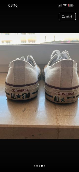 Białe trampki Converse