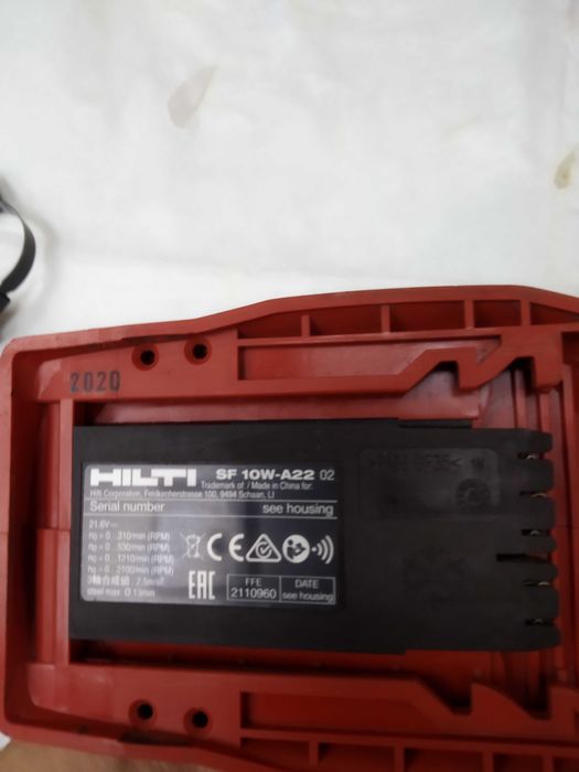 Шуруповерт HILTI SF 10W-A22  Договірна