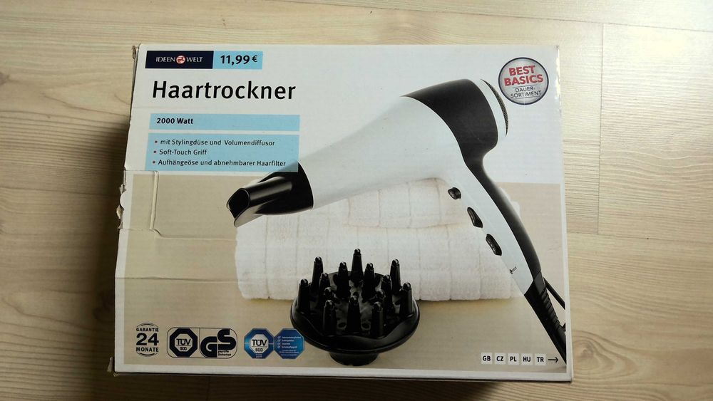 Suszarka do włosów Ideen welt 2000W