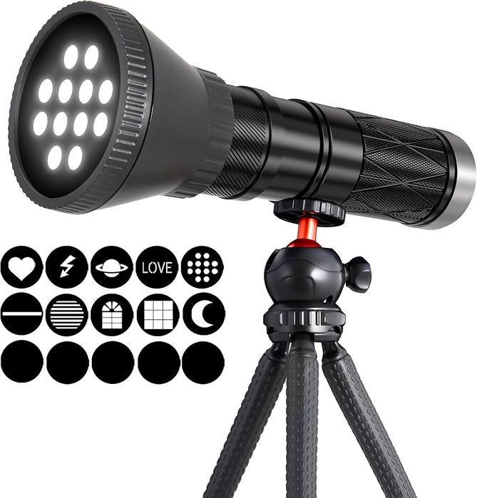 Ręczne oświetlenie fotograficzne RGB z elastycznym statywem reflektor