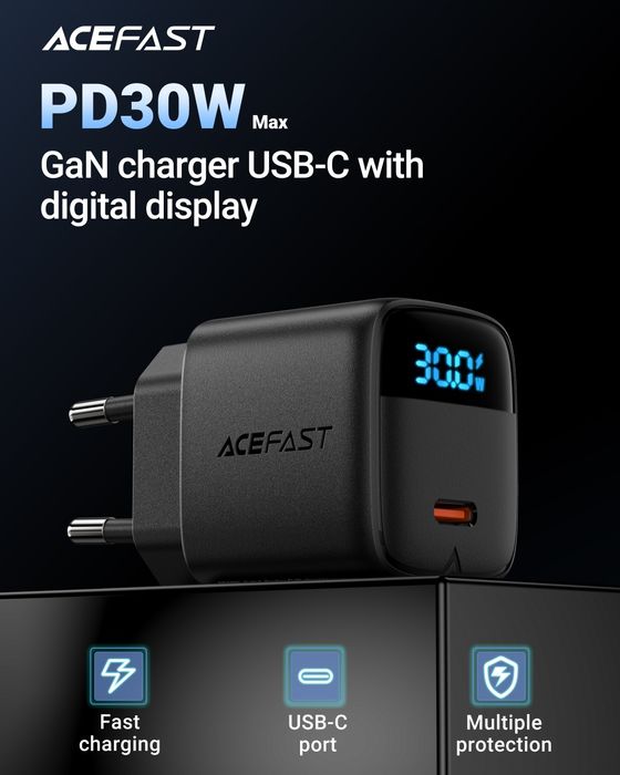 Новые быстрые зарядки ACEFAST Gan 30W,  VOLTME Revo 20 USB-C 20W