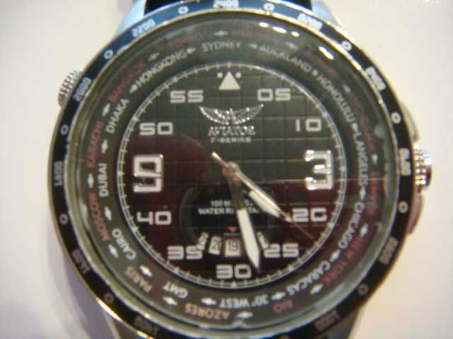 Zegarek kwarcowy, męski AVIATOR