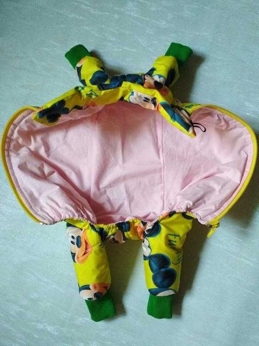 Демисезонний прогулянковий утеплений комбінезон для котикiв, собачок