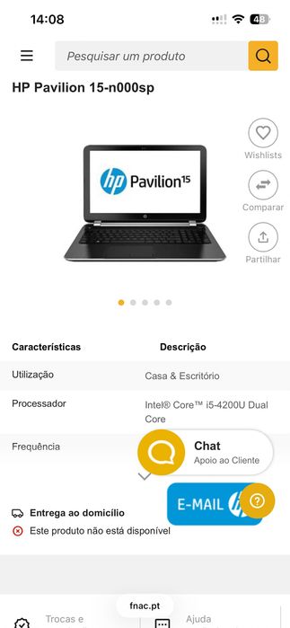 PC Portátil HP Pavillon Core i5