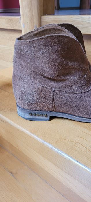 Zamszowe botki  Badura