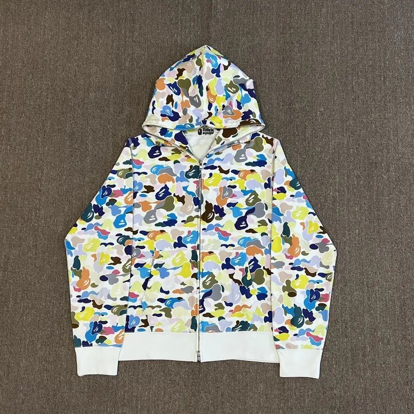 Multi camo bape hoodie hotsell
