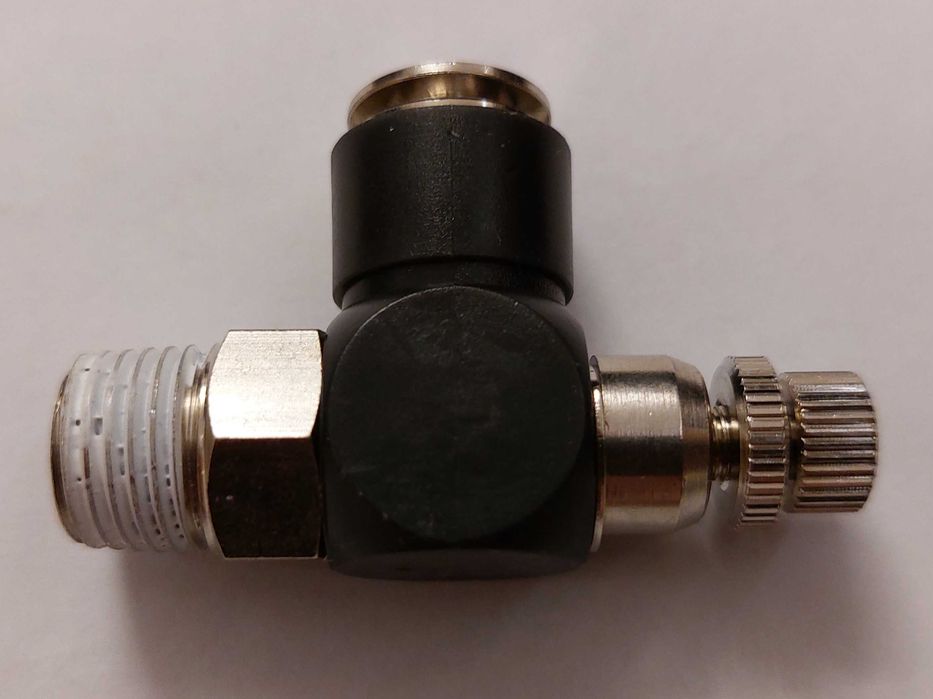 Дросель фітінг пневматичний 8-1/4" під трубку 8 Festo CAMOZZI Norgren