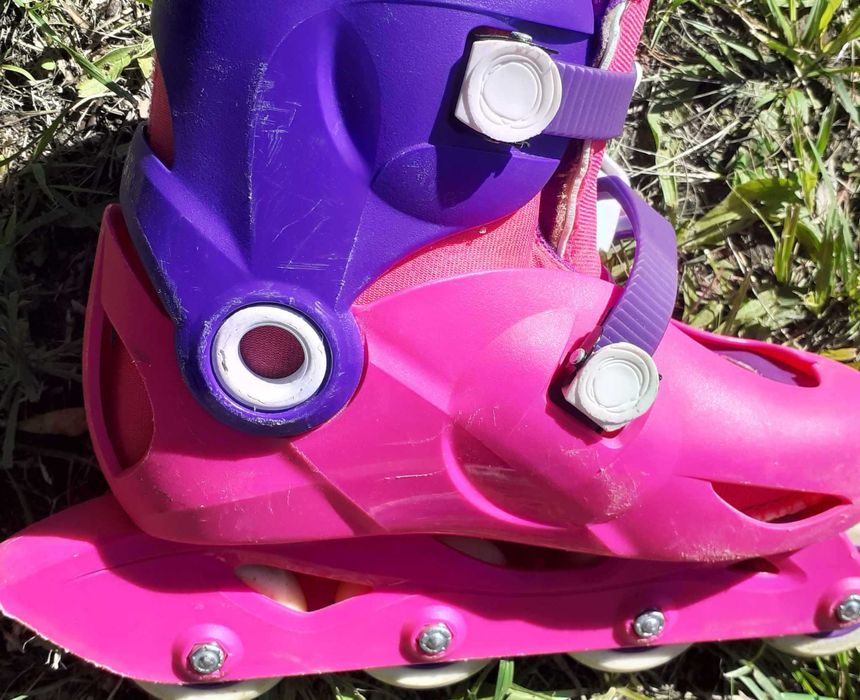 Patins para criança Play 3 Rosa/violeta - marca Oxelo