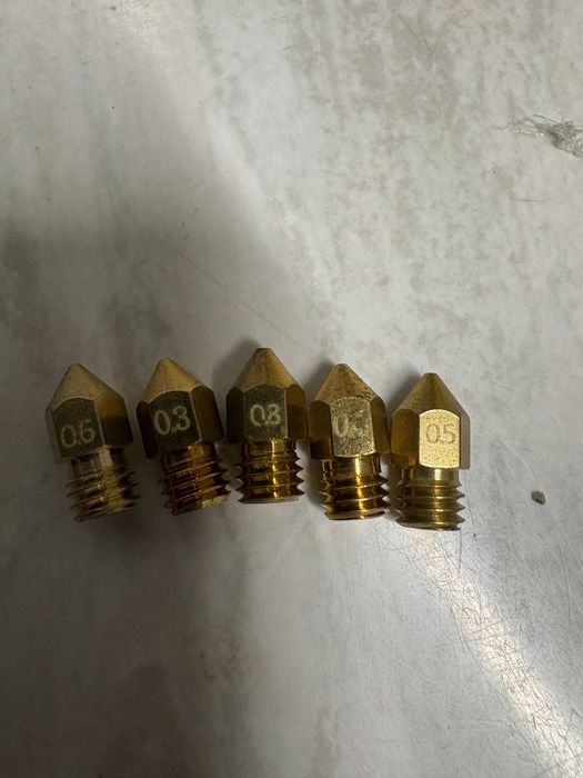 Nozzle rozne rozmiary ender 3 zestaw