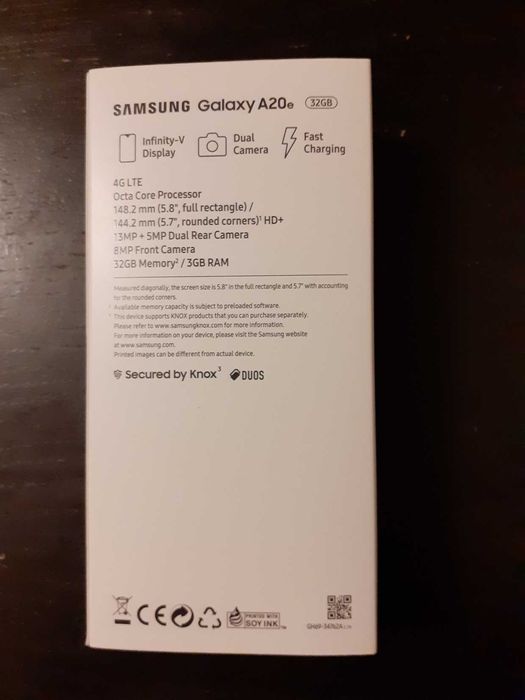Samsung A20e novo na caixa (selado)