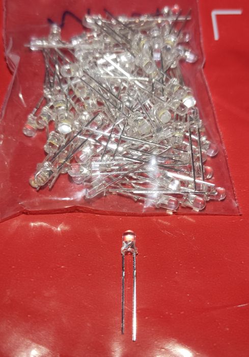 Світлодіод білий 3 мм, светодиод