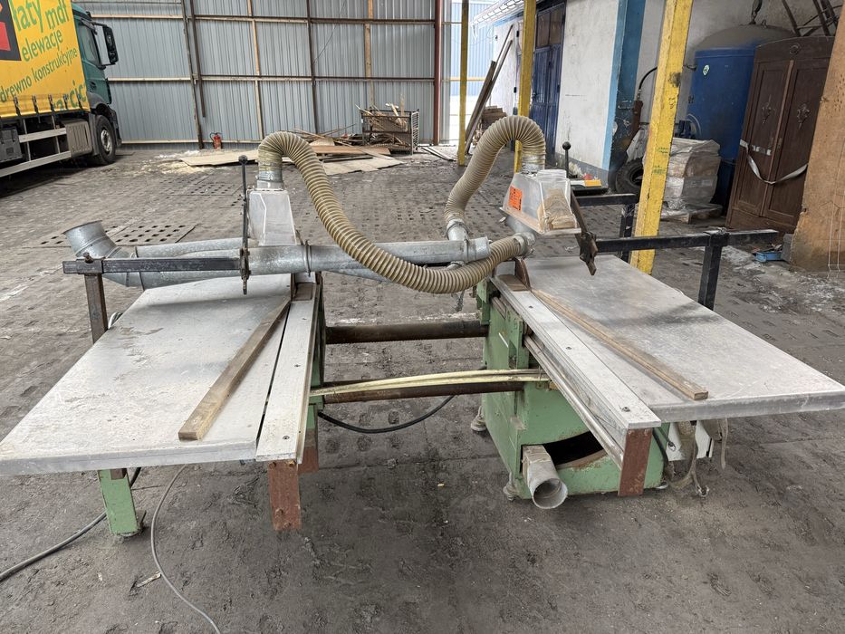 piła formatowa dwutarczowa z rozsuwanym stołem BSM DP 350