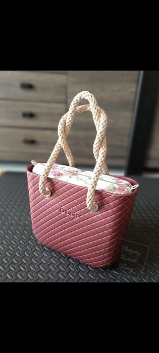 Nowa torebka obag mini pikowane matelasse bordo metal