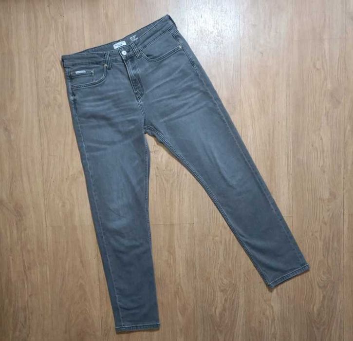 Marc O'Polo linia tapered leg w32l34 szare jeansy męskie slim