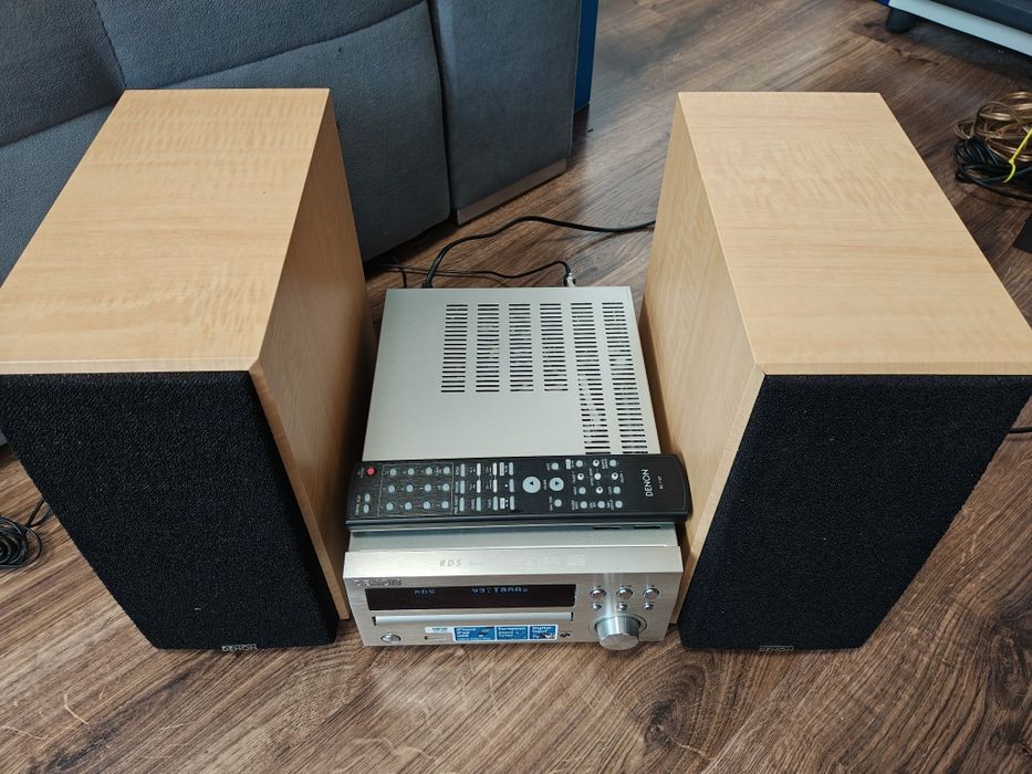 Mini wieża DENON RCD-M39 +pilot+kolumny super brzmienie