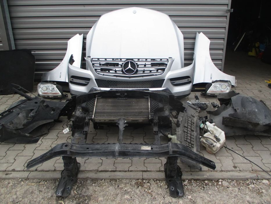 MERCEDES BENZ ML W166 2011- MASKA ZDERZAK KOMPLETNY PRZÓD SREBRNA 775