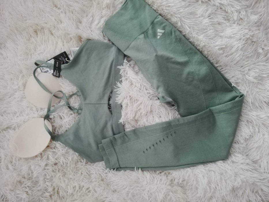 legginsy adidas xs s top adidas xs s nowy z metkami oliwkowy