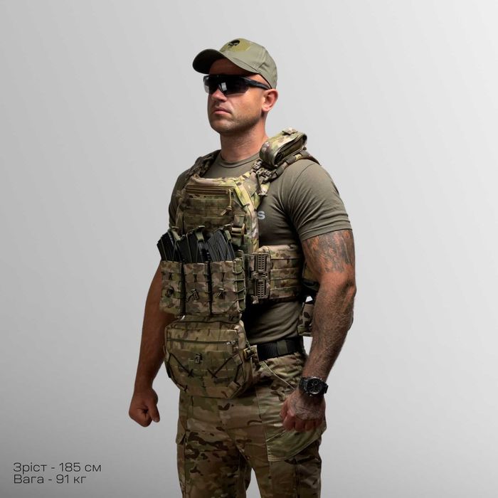 Плитоноска великого розміру Warmor gen.3 XL+ Max Мультикам Під плити L