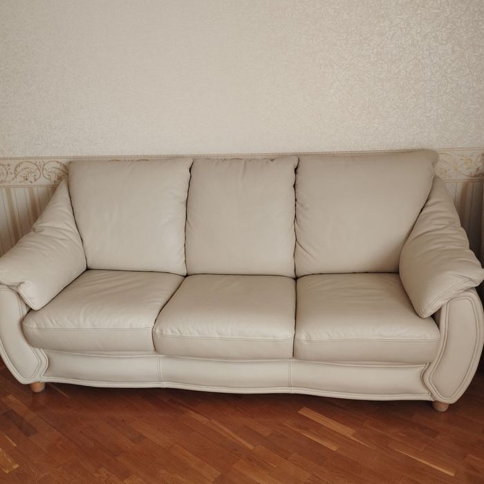 Шкіряний комплект м'яких меблів