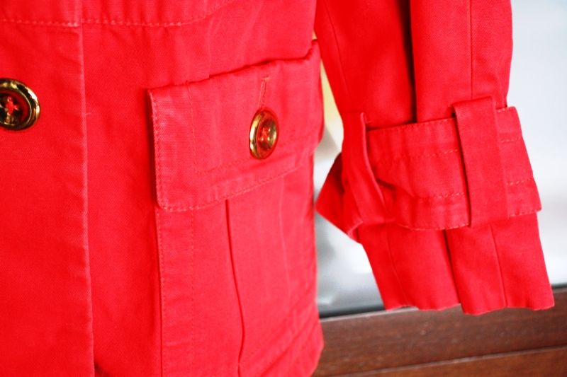 Casaco 100 por cento algodão vermelho ZARA tamanho L