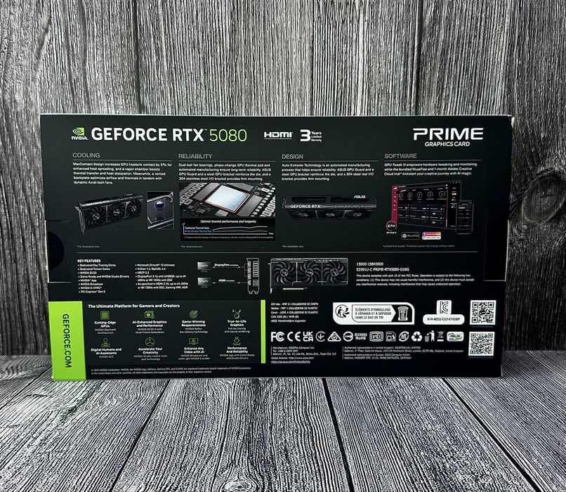 Asus GeForce RTX 5080 Prime OC 1 шт. NEW!