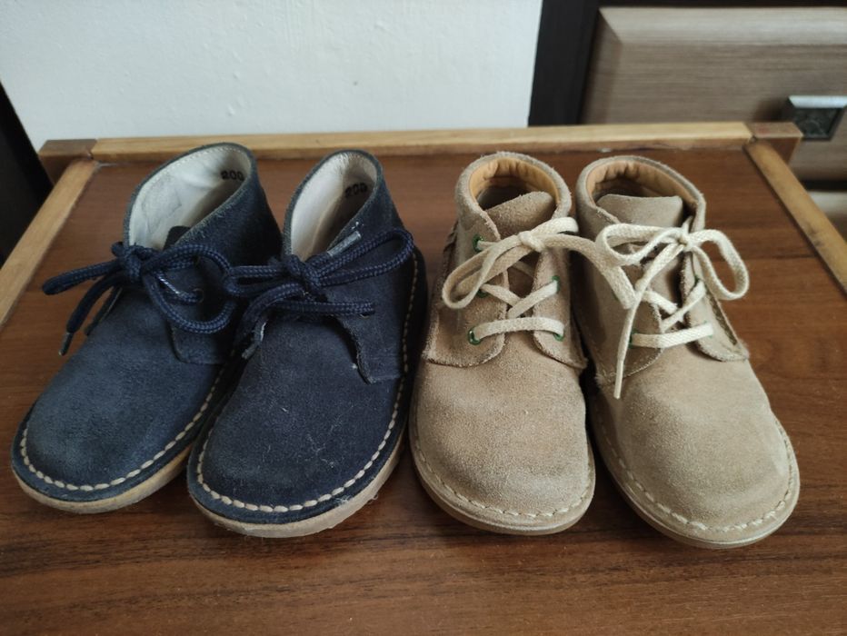 Шкіряні замшеві ботінки, напівчоботи Clarks, 25 розмір