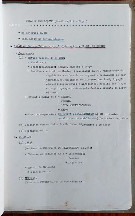 Altos Estudos Militares DEFENSIVA