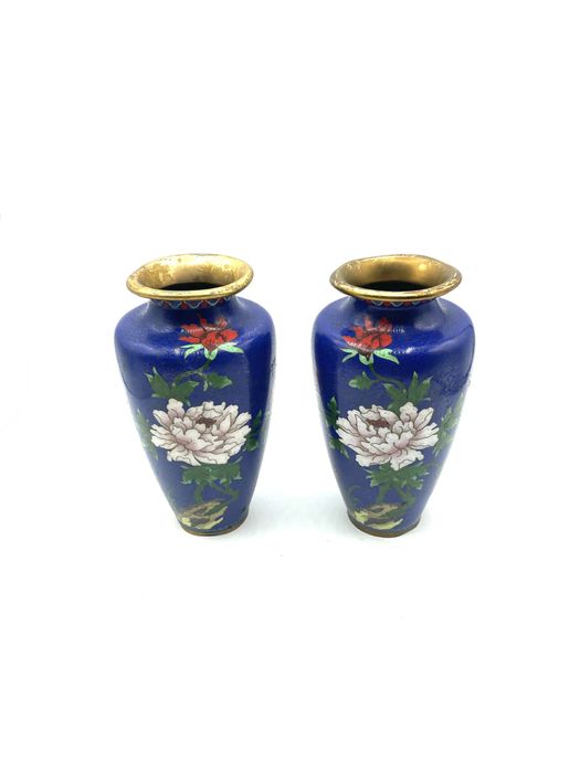 Par de jarras cloisonné orientais