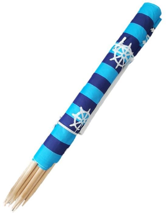 Parawan plażowy 8 metrów wzór 14 z młotkiem