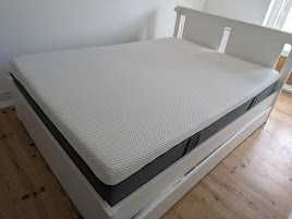 Cama de casal 140x200 c/ gavetas arrumação + colchão Emma