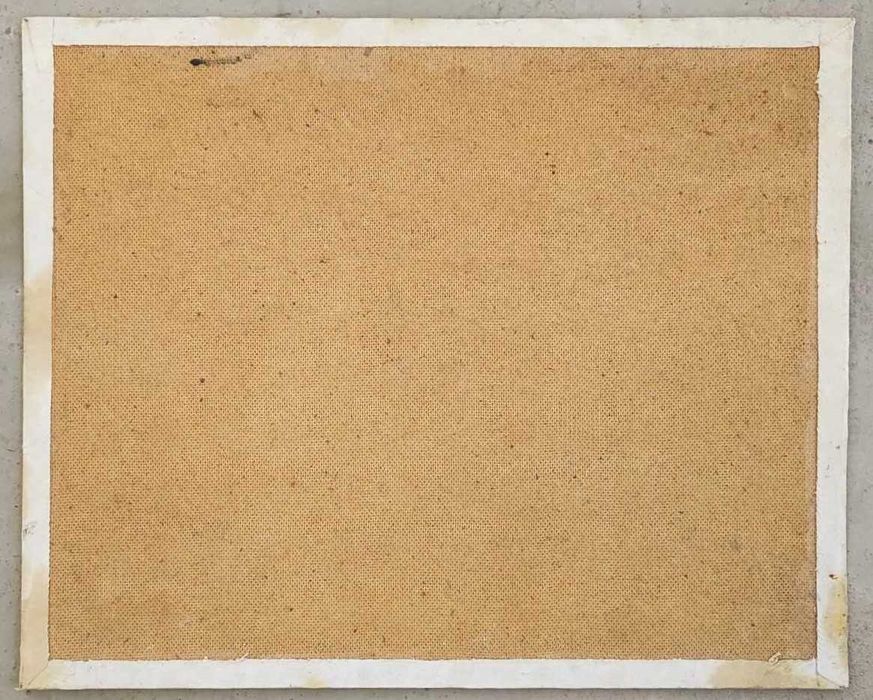 Paisagem provençal, porto e montanhas - Óleo tela - Pintura Quadro