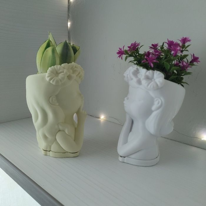 Vaso menina impresso em 3D