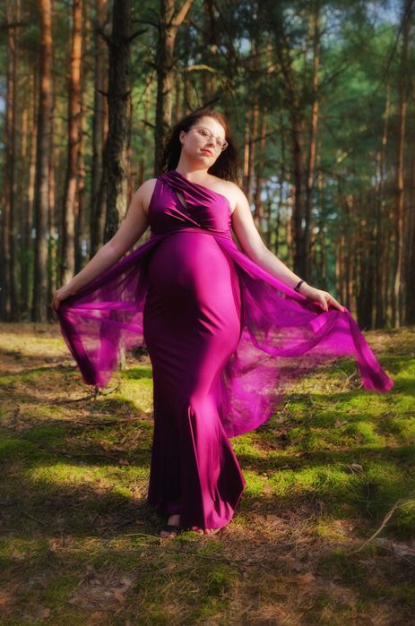 Suknia ciążowa sesja zdjęciowa/wesele