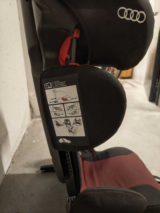 Fotelik Audi Takata 15-36 kg ISOFIX oryginalny regulowany zagłówek