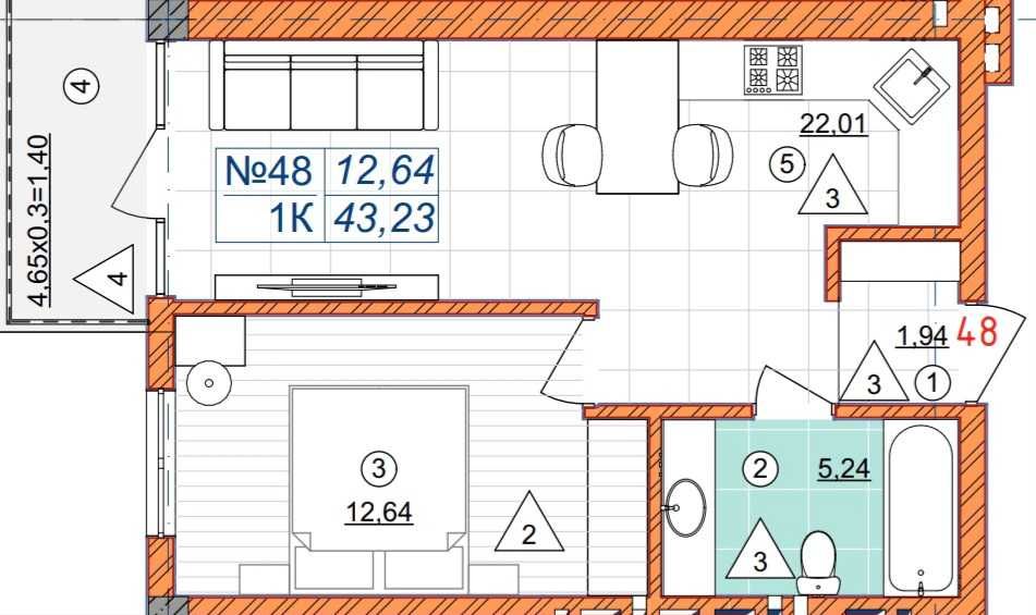 Продаю 1 кімнатну квартиру в Буковелі. Преміум-клас.