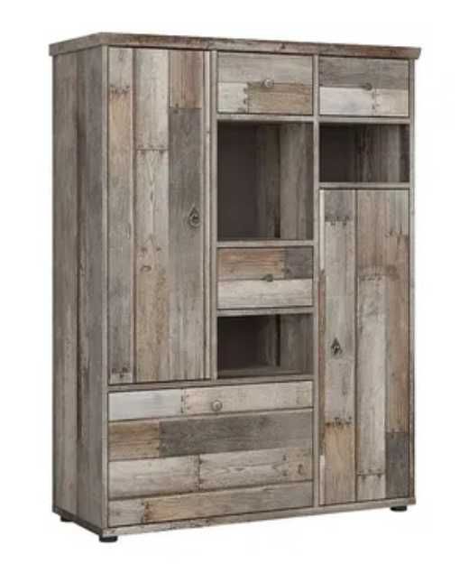 Komoda z szufladami i półkami