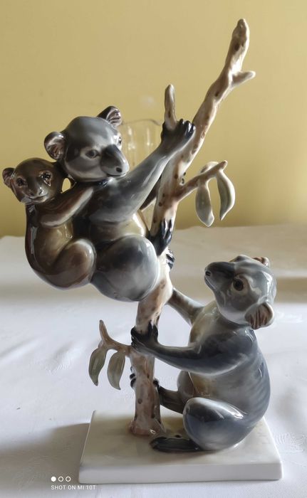 Rosenthal figurka porcelanowa rodzina koala