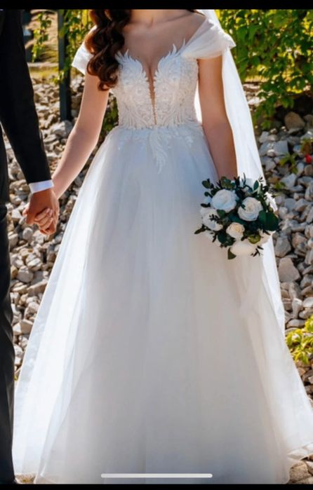 Sprzedam wyjątkową suknię ślubną typu księżniczka – szyta na miarę